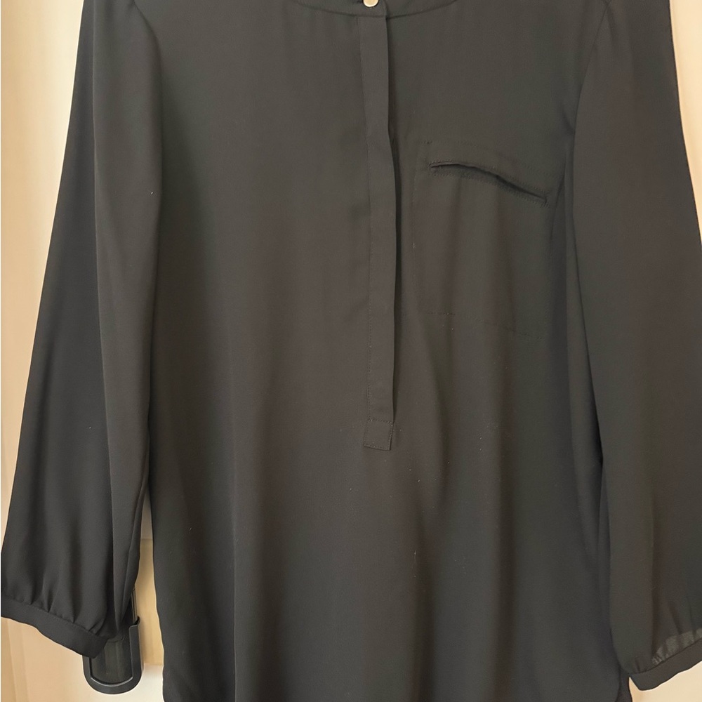 JM Collection - Small Elegant Black Women's Top